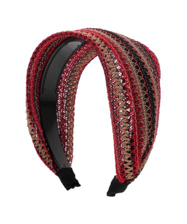PATKAW Boho Headband Wide Headband With Teeth Large Head Bands for Womens Hair Hairbands Hair Accessories for Women Girls