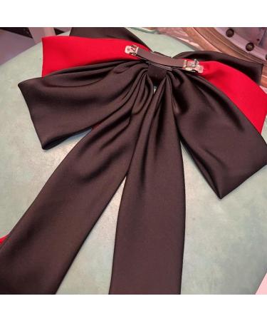 Elegant Hair Bow Clip Long Ribbon Fashion Headdress Hairpiece Barrette Hairpin for Women and Girls Pink and Two Colors - Buy Online on GoSupps.com