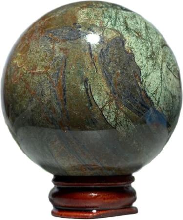 Natural Sphere Natural Crystal Rainbow Moss Agate Ball Gem Minerals Stone Hand-Polished Home Decoration 1pc (Color : 370-380g) - Buy Online on GoSupps.com