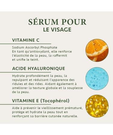 Vitamin C Serum Face Serum 100ml with Hyaluronic Acid Face Serum + Organic Aloe Vera + Vitamin E - Anti-Dark Spot Vitamin C Face Serum for Sensitive Skin - Face Care by Satin Naturel - Buy Online on GoSupps.com