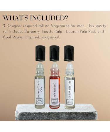 Fragrance Sample Set For Men - Mens Roll On Body Oil Long Lasting Cologne Inspired For Man Portable Travel Size Bottle Type Replicant Fragrances Perfume Sampler Gift (Sporty Set) - Buy Online on GoSupps.com
