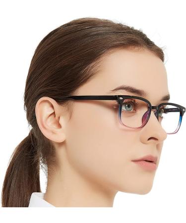 OCCI CHIARI Stylish Lightweight Reading Glasses for Women - Blue/Purple, 2.0 Strength - Buy Online on GoSupps.com