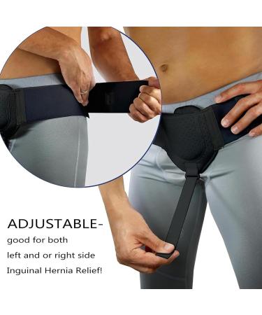Hernia Belt for Men - Adjustable Supportive & Breathable Nylon Belt for Middle-Aged & Elderly | International Shipping Available - Buy Online on GoSupps.com