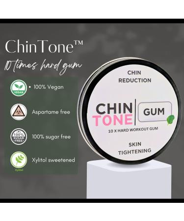 ChinTone Jawline and V Face Exerciser HARD GUM: DOUBLE CHIN REDUCER Neck Firming Anti-Aging Skin Tightening Lifting Wrinkle Remover Jaw sharpener. Chew to a sharper healthier look - Buy Online on GoSupps.com