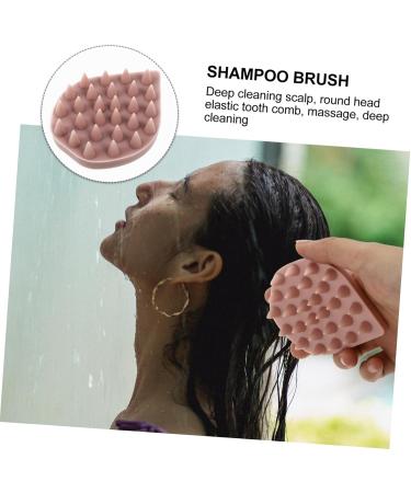 Healeved Bath Brush & Laundry Collector - Pink Silica Gel Shampoo & Dog Scrubber Comb (8.5x7cm) | International Shipping Available - Buy Online on GoSupps.com