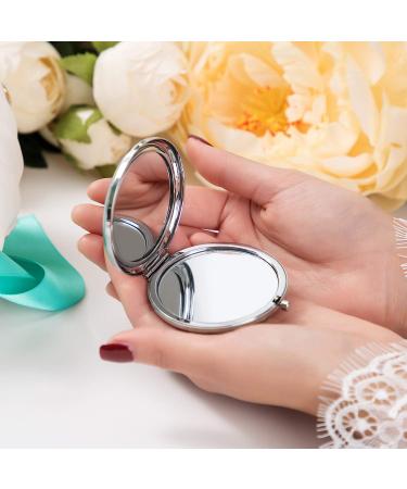 Gift for Friends Women Females Best Friend Friendship Birthday Christmas Gifts Inspirational Gift for Her-Engraved Compact Mirror(Friends are always close at heart) - Buy Online on GoSupps.com