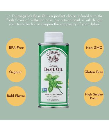 Buy La Tourangelle Basil Infused Oil - 8.45 fl oz (250 ml) for Gourmet Cooking - Buy Online on GoSupps.com