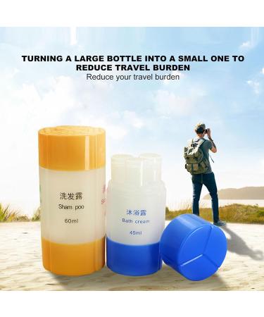 Refillable Plastic Bottle Set Durable Split Bottle with Stable Liquid Outlet Multipurpose for Essential Oils Shampoo Dishwashing Soap Compact and Portable Reusabl - Buy Online on GoSupps.com