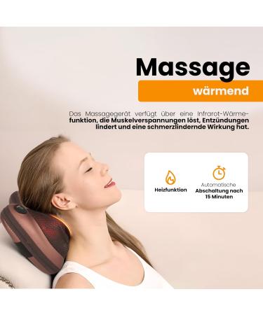 Extralink Smart Life Shiatsu Massage Device - Infrared Heating 8 Massage Heads AC/DC Power Supply - Perfect Birthday Gift for Men - Buy Online on GoSupps.com
