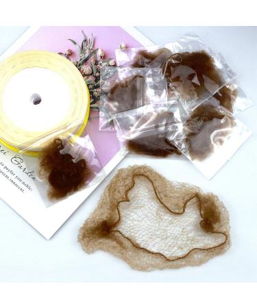 NATUCE 30 Pcs Hair Nets Hair Bun Holder Ballet Elastic Edge Hair Net Cap Holder for Ballet Dance Nurse and so on (Light Brown) - Buy Online on GoSupps.com