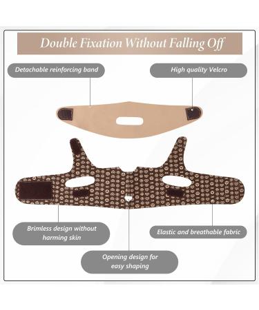 4 in 1 V-Line Beauty Set | Reusable V-Line Mask & Chin Strap | Ice Globes & Face Roller | Double Fixed Face Wrap | No Side Effects - Buy Online on GoSupps.com