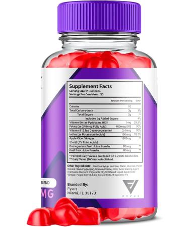 Keto Fire ACV Gummies - Advanced Apple Cider Vinegar Health Support Supplement | Maximum Strength KetoFire Formula (60 Gummies - Buy Online on GoSupps.com