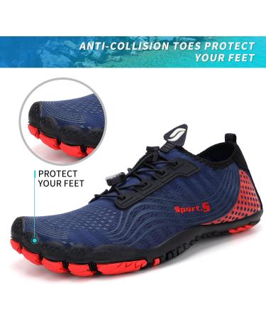 ZHR Marina Red Water Shoes for Men & Women - Aqua Barefoot Beach & Swimming Shoes (EU Size 44) - Buy Online on GoSupps.com