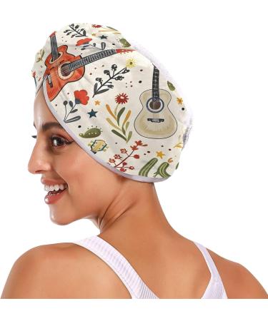 Cowboy Boot Hair Towel 2 Pack | Super Absorbent Quick Dry Hair Turbans for Women & Girls - Buy Online on GoSupps.com