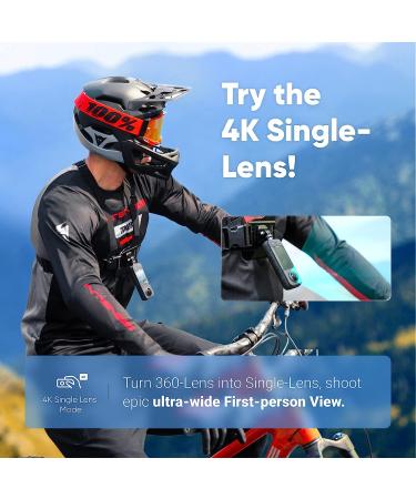 Insta360 X3 360 Action Camera | 5.7K Video | 72MP Photo | 4K Single-Lens | Waterproof | AI Editing | Live Stream - 60fps Me Mode - Buy Online on GoSupps.com