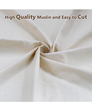 HOTGODEN 100% Cotton Muslin Fabric | 63x 2 Yards Unbleached Material for Sewing & Apparel - Buy Online on GoSupps.com
