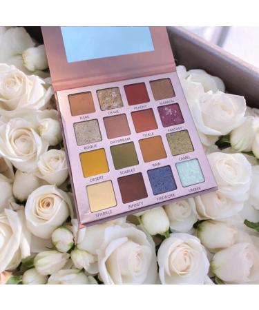 Professional Beauty Cosmetics - 16 Colors Waterproof Silky Powder Eyeshadow Palette for Stunning Makeup Looks - International Shipping Available - Buy Online on GoSupps.com