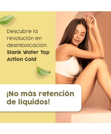 Espadiet Slank Water Top Action Gold with Fucus - Minerals Vitamins Polyporus Umbellatus and Cactinea - Draining and Lymphatic Activator - Elimination of Liquid and Toxins - Bottle with 500 ml - Buy Online on GoSupps.com