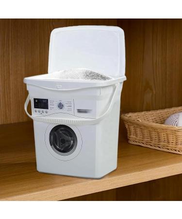 10 Litre laundry detergent storage Box Washing Powder Storage Tin Container with Lid Handles for Soap Tablets Pods Capsules Powder (6 Litre) - Buy Online on GoSupps.com