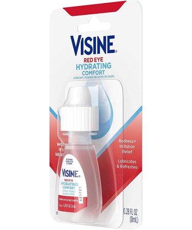 Visine Red Eye Hydrating Comfort Drops - Fast Relief for Red Eyes - 0.28 fl. oz - Buy Online on GoSupps.com