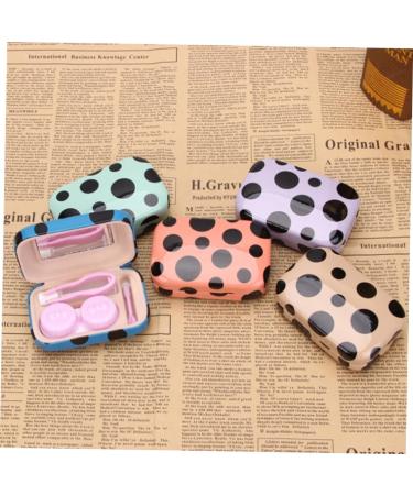 Homsfou 4-Piece Mini Contact Lens Container Set | Contact Lens Dispenser & Tweezers | Pocket Organizer for Colored Lenses & Glasses - Buy Online on GoSupps.com