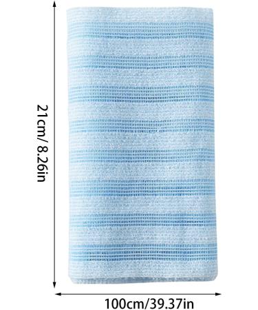 Exfoliant pour le corps deux serviettes en tissu exfoliant pour le corps | Serviette de douche s re et douce pour chambres voyages voyages d'affaires maison Bleu (Blue Stripes) - Buy Online on GoSupps.com