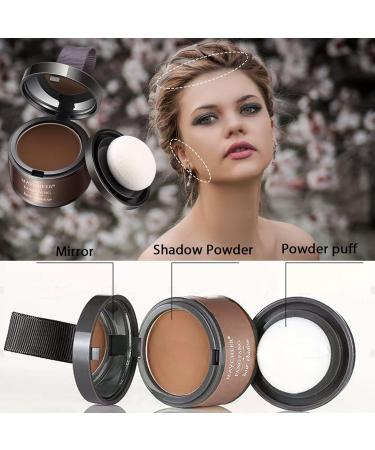 Instantly Hairline Shadow Hairline Powder Root Touch Up Quick Cover Brown Hair Root Concealer for Hairline Hair Touch-Up for Thin Hair Grey Hairline Quick Cover Unisex Waterproof Dark Brown - Buy Online on GoSupps.com