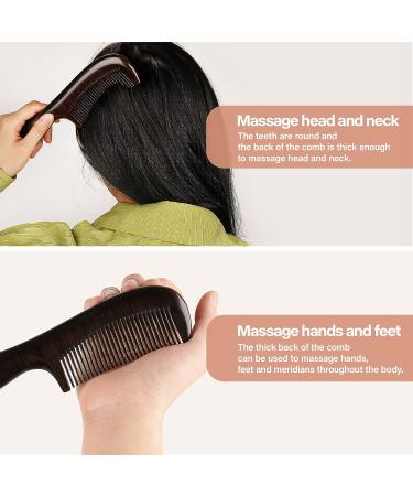 Nehzgnauh Fine Tooth Comb - Large Black | For Men and Women | Untie and Style Fine or Thin Hair - Buy Online on GoSupps.com