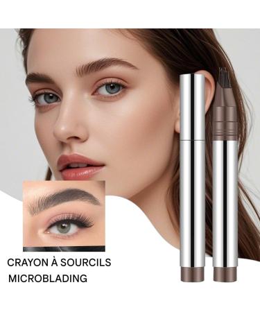 Eyebrow Pen - Multi-Branch Micro-Fill Eyebrow Pencil - Anti-Slip Pen Natural Hair Effect Long-Lasting Sweat-Resistant - Buy Online on GoSupps.com