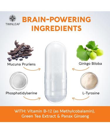 TWINLEAF Serotonin & Dopamine Support Bundle - 5HTP Vitamin B6 B12 GABA L-Tyrosine & L-Theanine for Mood & Mental Well-Being - 60 Capsules Each - Made in USA - Buy Online on GoSupps.com