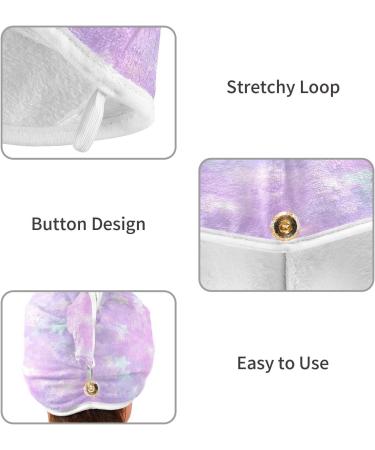 Fantasy Star Pattern Dry Hair Cap | Quick Drying Towel Set with Button Headband | Super Absorbent & Comfortable - Ideal for Fast Drying Hair - Buy Online on GoSupps.com