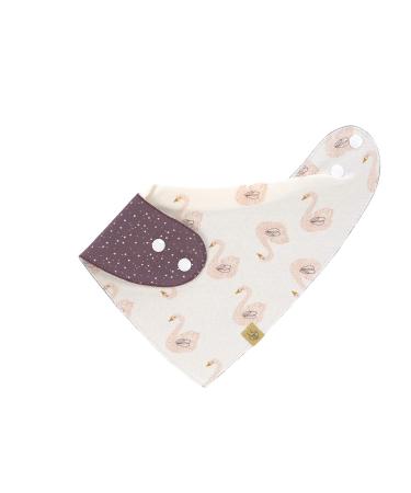 L SSIG Baby Bib Bandana Scarf - Reversible Cotton with Snap Fastener | Little Water Swan | International Shipping - Buy Online on GoSupps.com