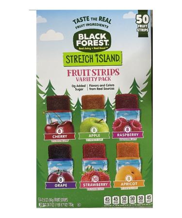 Stretch Island Fruit Leather Snacks Variety Pack, Cherry, Apple, Strawberry, Apricot, Grape, Raspberry, 0.5 Ounce No Added Sugar (Pack of 50) 24.7 Ounce