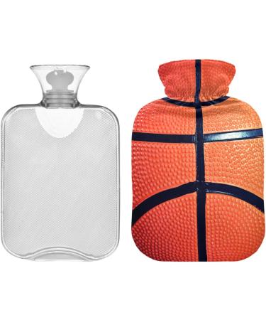 YOUJUNER Hot Water Bottle with Basketball Print Cover | 1L Large Hand & Feet Warmer for Ultimate Comfort | Perfect for Sports Fans - Buy Online on GoSupps.com