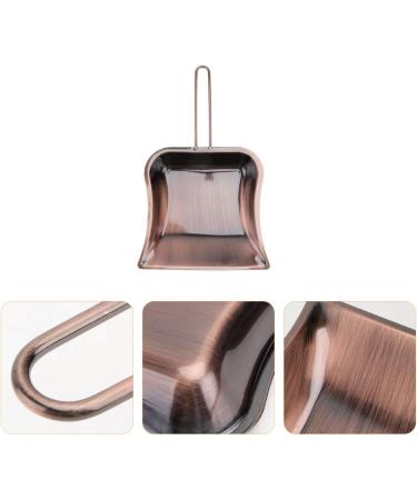 Stainless Steel Dustpan Metal Pan Stainless Steel Dustpan Metal Pan Decorative Dustpan for Household Cleaning Supply Cleaning Sweeping Kitchen Bronze dustpan Light Brown - Buy Online on GoSupps.com
