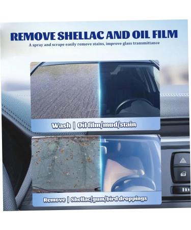 2Pcs Glass Oil Film Remover 50ml Quick-Cleaning Car Glass Oil Film Cleaner Oil Film Remover for Car Window to Improves Clarity Stain Remover for Car Oil Film Cleaning Brush - Buy Online on GoSupps.com