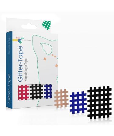 Medi -Tape grid tape Mix mesh plaster high -quality acupuncture patch - cross tape pain points or as scar paving self -adhesive and versatile mix multicolored - Buy Online on GoSupps.com