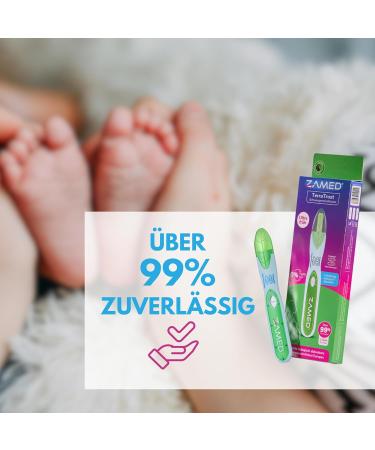 ZAMED Pregnancy Test - 99% Accuracy Fast Results Eco-Friendly & Biodegradable | Early Detection Shipping Across Europe - Buy Online on GoSupps.com