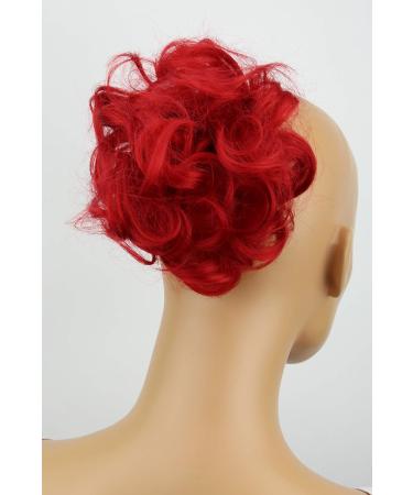 CAISHA Chloe Hairpiece Scrunchie Voluminous Wavy Updo | DM13cm Red Synthetic Fiber - Buy Online on GoSupps.com
