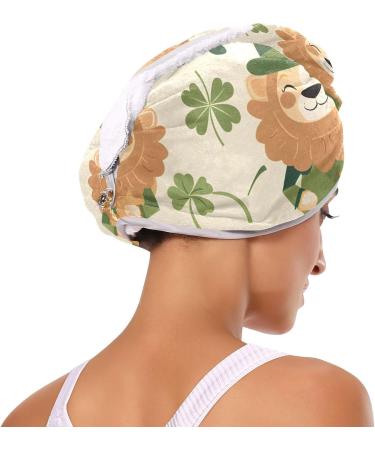 Clover Lion Hair Towel 2 Pack - Super Absorbent Quick Dry Hair Turbans for Women & Girls | Best Hair Drying Solution - Buy Online on GoSupps.com