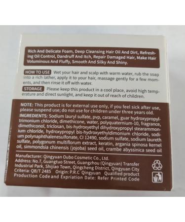 Shouwu Organic Blackening Shampoo Bar - Reverse Gray Hair Treatment (Polygonum Multiflorum) - Natural Hair Color Solution - Buy Online on GoSupps.com