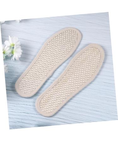 Beaupretty Charcoal Loofah Insoles - Breathable Foot Care Inserts for Plantar Support | Sweat Absorbing Cushion Shoe Inserts (Beige 27x9.5cm) - International Shipping Available - Buy Online on GoSupps.com