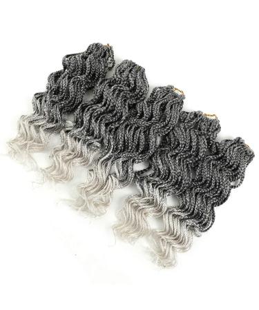 Goddess Box Braids Crochet Hair Silver Grey 14 Inch 5Packs/Lot | Synthetic Premium Fiber Braiding Hair | Tgrey - Buy Online on GoSupps.com