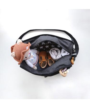 Caboodle 22476 Classic Baby Changing Bag with Changing Mat - Water Resistant, Insulated Bottle Holder, Black - Buy Online on GoSupps.com