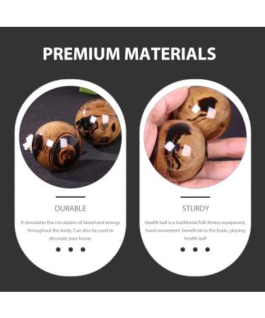 Supvox 2pcs Black Jade Baoding Balls - Chinese Health Massage & Stress Relief Exercise for Hands & Wrists - Buy Online on GoSupps.com