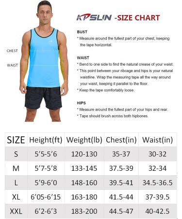KPSUN Men's Quick Dry Sports Tank Top - Sky Blue, Large | Gym, Beach, Running Workout Shirt - Buy Online on GoSupps.com