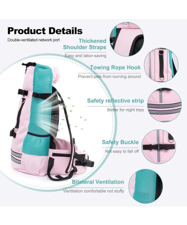 Galat e Dog Backpack - Adjustable Pet Carrier for All Sizes | Perfect for Travel Hiking & Camping (M Dark Green) - Buy Online on GoSupps.com