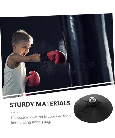 Inoomp 24 STK Sandsack Sucker - Rubber Boxing Bag Accessories & Safety Boxes for Sports | Oversized Suction Component 8x8x10cm - Durable Black - Buy Online on GoSupps.com