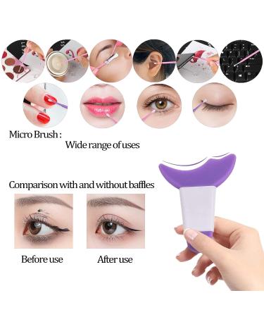 2 Pcs Red Eyeliner Stencils - Thin, Reusable Silicone for Precise Eyeliner Application and Mascara Guard - U-Red - Buy Online on GoSupps.com