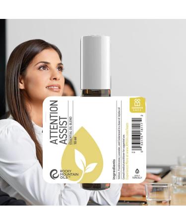 Rocky Mountain Oils Attention Assist Roll-On 10ml | Best Essential Oil Blend for Focus & Clarity - Buy Online on GoSupps.com